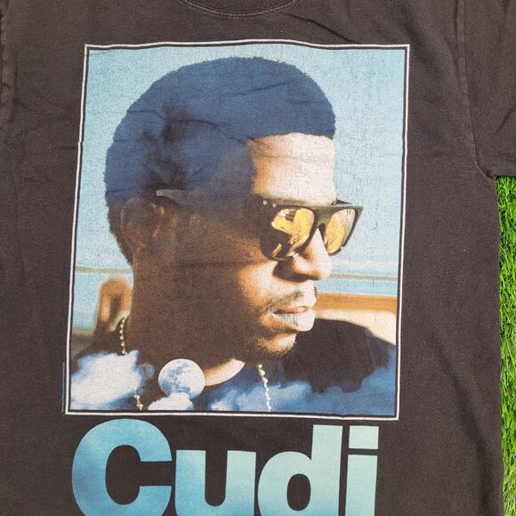 Kid-Cudi Shirt Womens Medium 20x25 Faded Black Rapper - Picture 7 of 12
